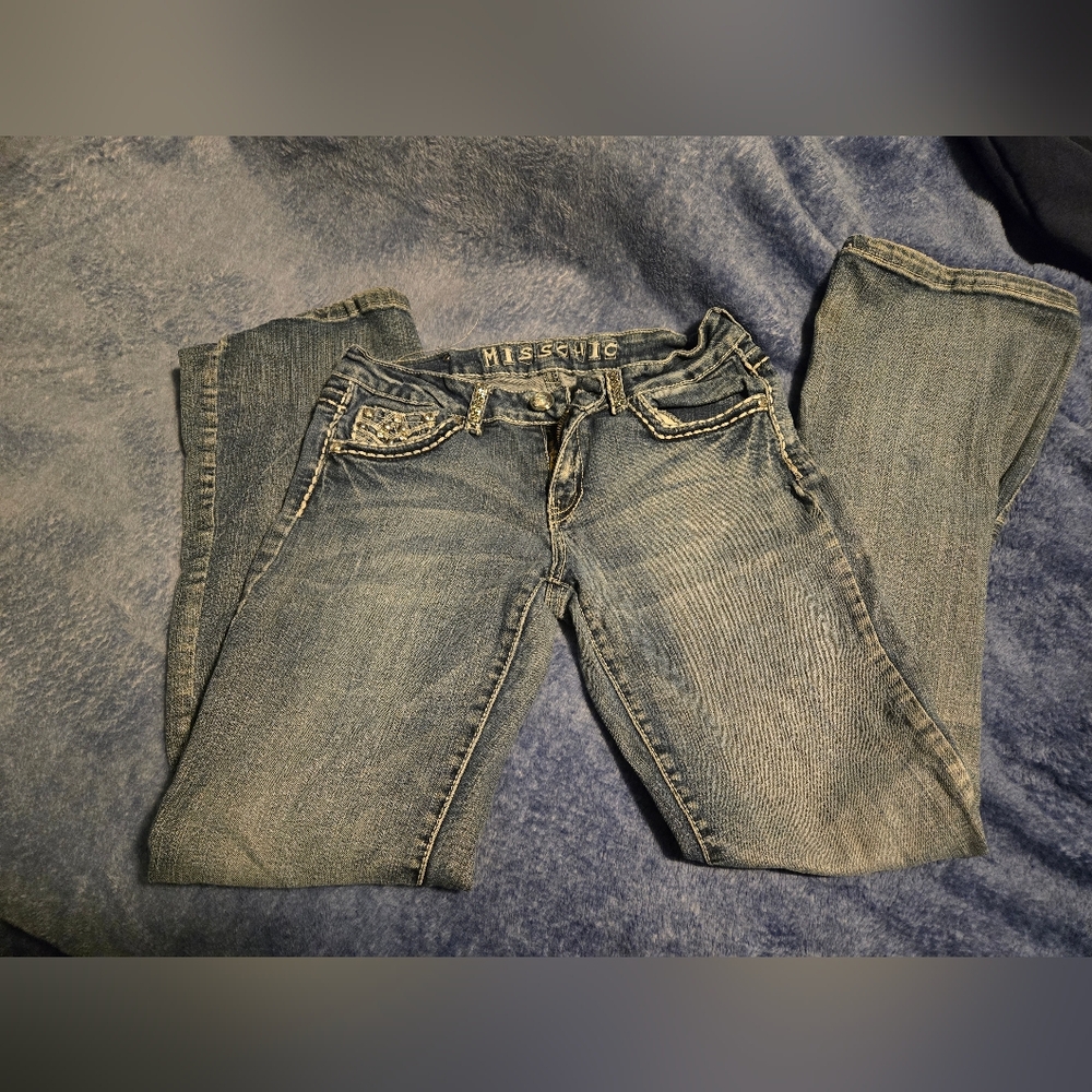 Miss Chic Blue Bootcut  Jeans